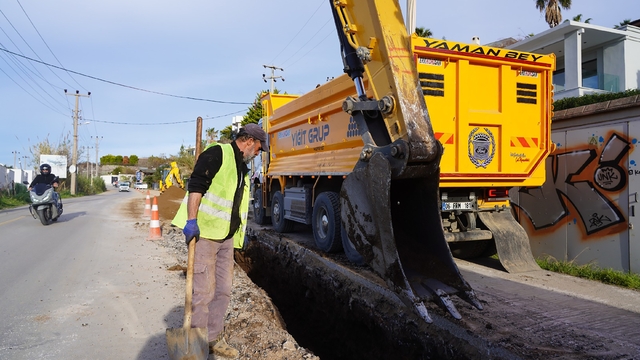 MUSKİ, Bodrum'un tamamına su sağlayacak kuzey ring hattı çalışmalarına başladı