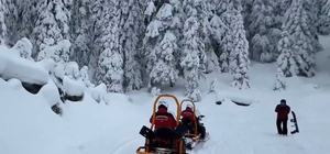 JAK timinden karla kaplı ormanda zorlu tatbikat