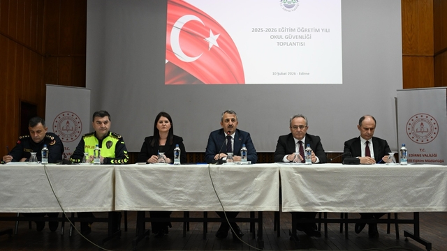 Edirne'de okul güvenliği toplantısı yapıldı
