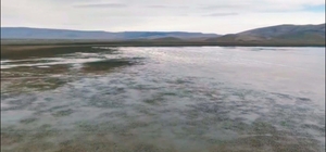 Kuruyan Çavuşçu Gölü, yeniden su tutmaya başladı