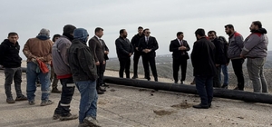 Kaymakam Memiş, su projesi alanını inceledi