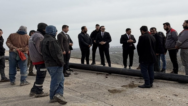 Kaymakam Memiş, su projesi alanını inceledi