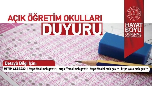 Niğde Halk Eğitimi Merkezi'nden açık öğretim öğrencilerine e-sınav duyurusu