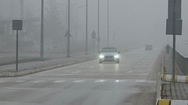 Amasya'da sis etkili oldu