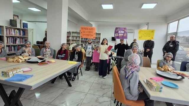 Bahşılı'da öğrenciler ekmek israfına dikkati çekti