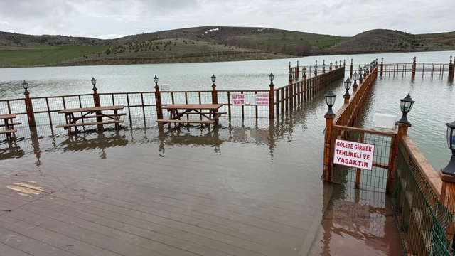 Yozgat'ta yağan kar eridi, göletlerde su seviyesi arttı