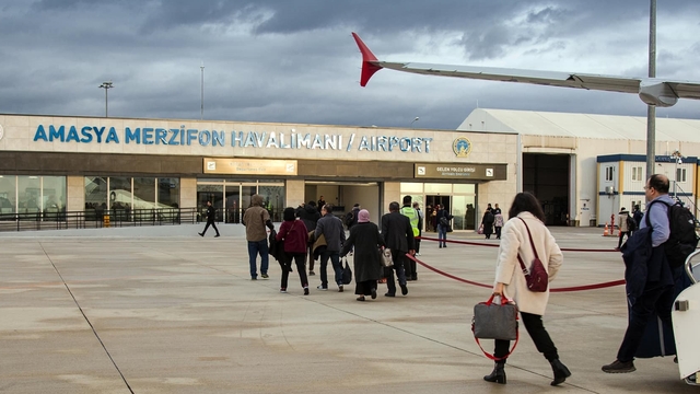 Amasya Merzifon Havalimanı ocak ayında 14 bin 549 yolcuya hizmet verdi