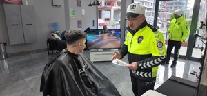 Ordu'da kuaför salonlarında trafik güvenliği projesi