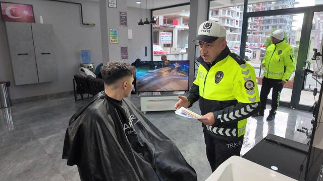 Ordu'da kuaför salonlarında trafik güvenliği projesi