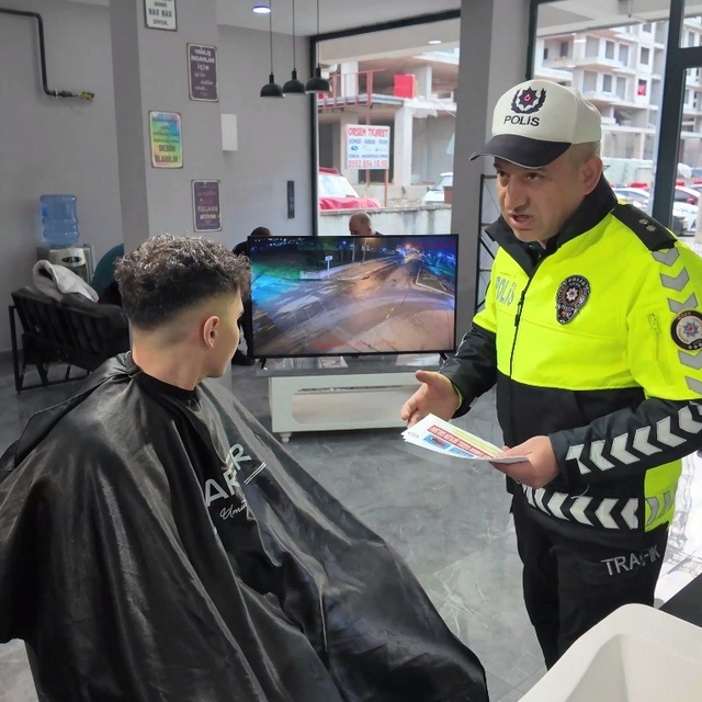 Ordu'da kuaför salonlarında trafik güvenliği projesi