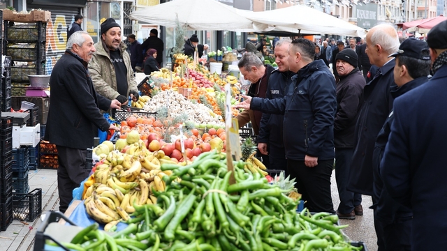 Kırıkkale'de pazarlarda fiyat ve tartı denetimi