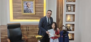 Kaymakam Dalak başarılı sporcu öğrencileri kabul etti