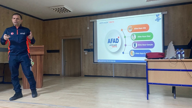 Mecitözü'nde afet farkındalığı eğitimi yapıldı