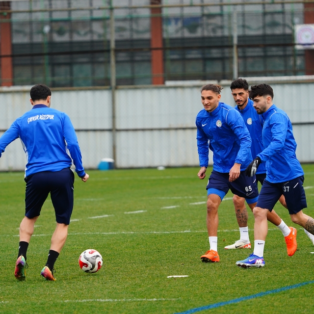 Çaykur Rizespor, Gençlerbirliği maçı hazırlıklarını sürdürdü