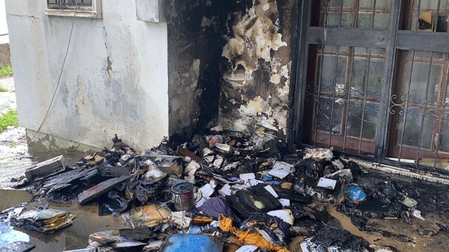 Yangında kundaklama şüphesi