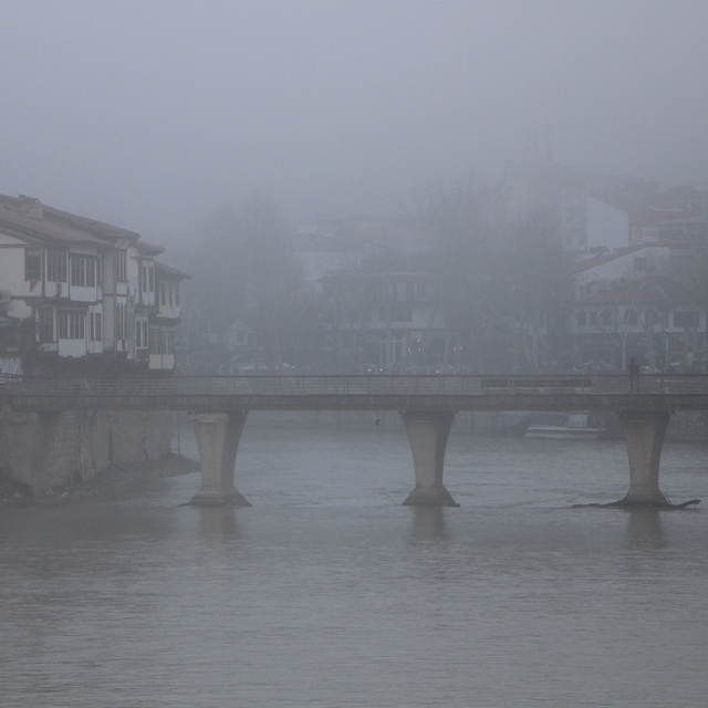 Amasya'da yoğun sis etkili oldu