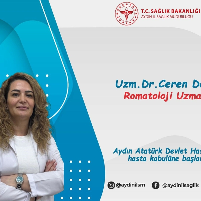 Aydın Atatürk Devlet Hastanesi'ne yeni Romatoloji Uzmanı Demir göreve başla...