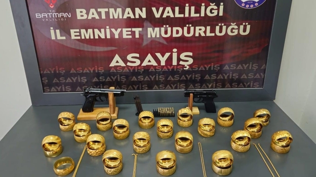 Batman'daki kuyumcu soygununda 5 tutuklama