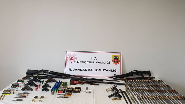 Nevşehir'de ruhsatsız silah operasyonunda yakalanan 6 şüpheli tutuklandı