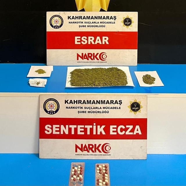 Kahramanmaraş'ta uyuşturucu ve kaçak telefonlar ele geçirildi: 1 tutuklama