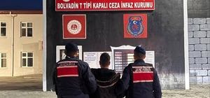 Hırsızlık suçundan aranan şahsı jandarma yakaladı