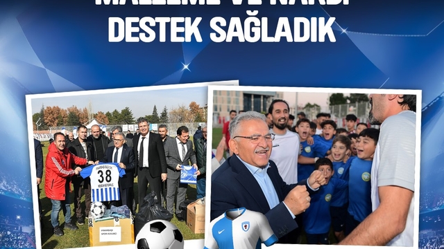 Başkan Büyükkılıç'tan amatör spora 5.6 milyon TL'lik dev destek