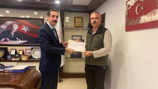 Bozyazı ilçesinde orman personeline başarı belgesi verildi