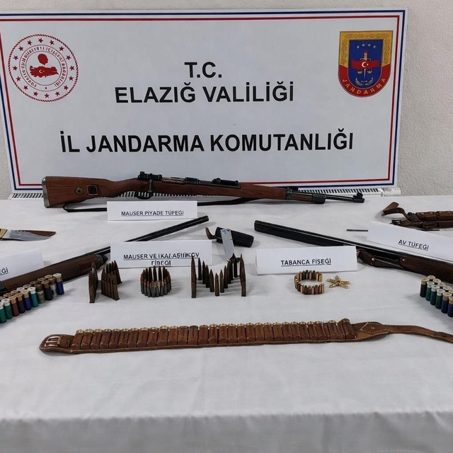 Elazığ'da silah operasyonu