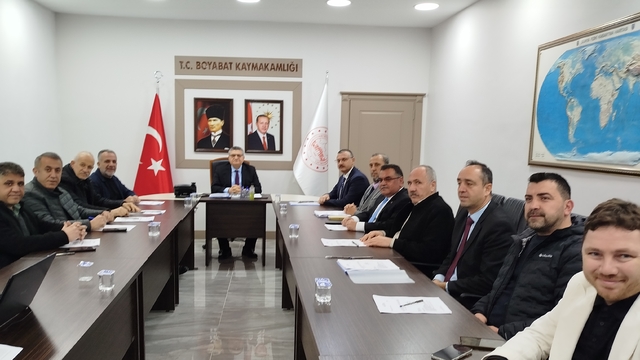 Boyabat'ta OSB Müteşebbis Heyeti Toplantısı yapıldı