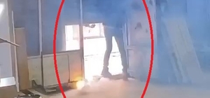 İş yerine torpil atıp, kepengi kapattılar; o anlar kamerada