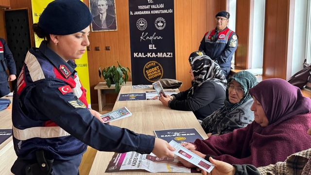 Yozgat'ta jandarma ekipleri KADES'i tanıttı