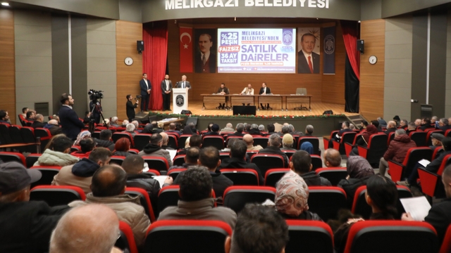 Melikgazi Belediyesi, 23 daire için açık ihale gerçekleştirdi