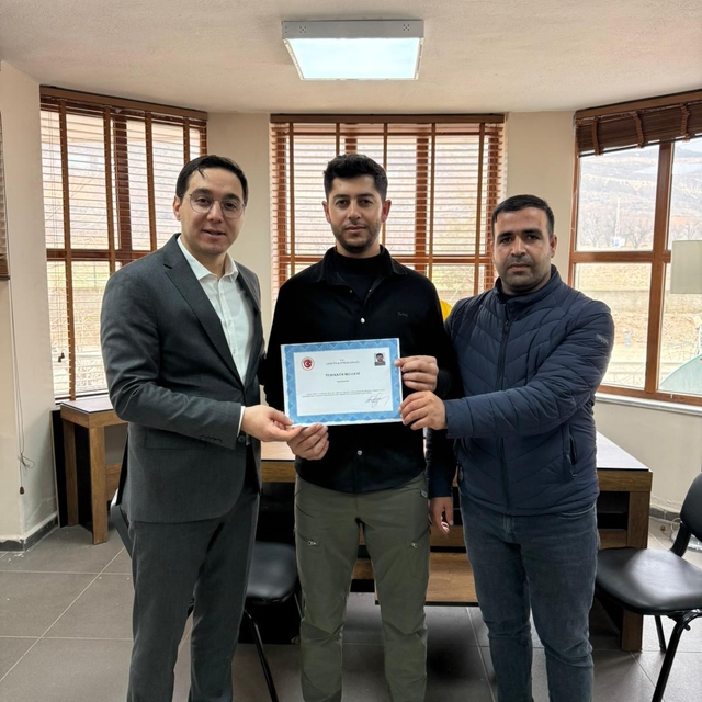 Gercüş'te kar mesaisine başarı belgesi