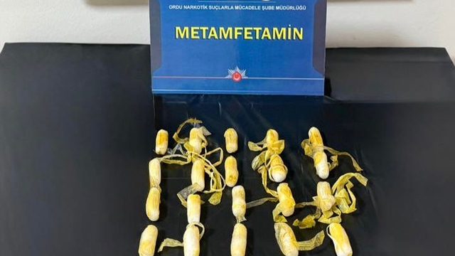 Ordu'da yabancı uyruklu kişinin midesinden uyuşturucu çıktı