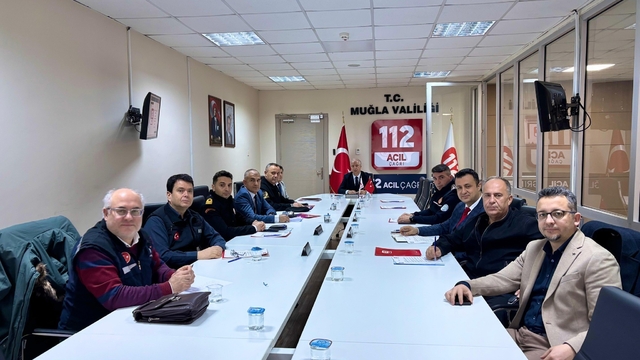Muğla'da Acil Çağrı hizmetlerinde Şubat ayı toplantısı yapıldı