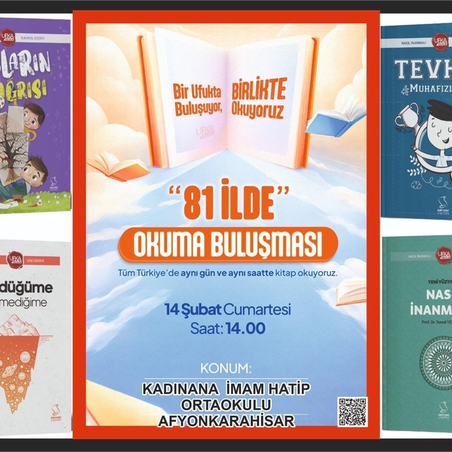 Afyonkarahisar'da '81 İlde Okuma Buluşması' etkinliği gerçekleştirilecek