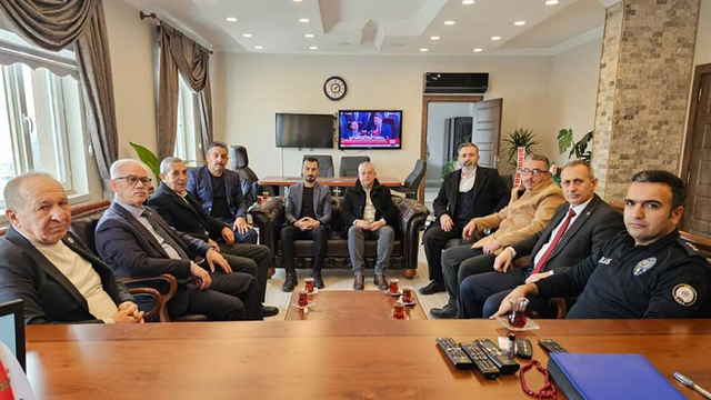 MHP İlçe Başkanı Orhan'dan İlçe Emniyet Müdürü Dursun'a ziyaret