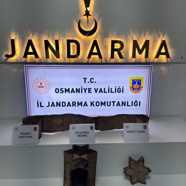 Osmaniye'de Süleyman mührü ve Tevrat içeren tarihi yazıt ele geçirildi