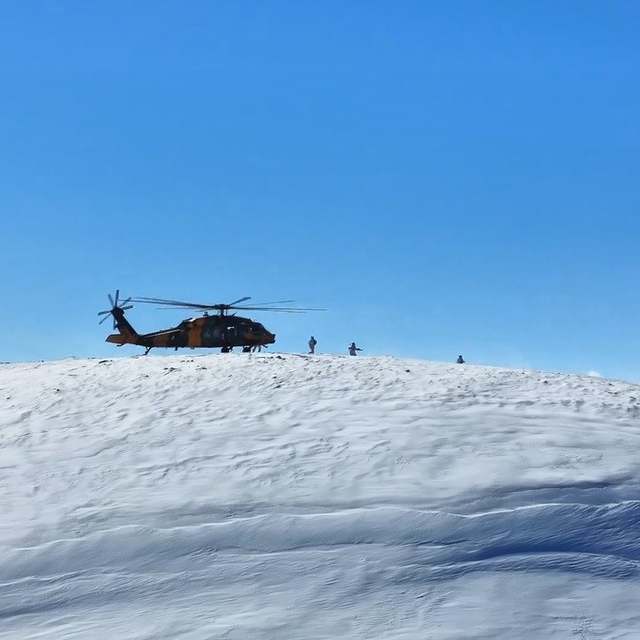 MSB'den Kars Şehit Piyade Teğmen Harun Aslan Kış Tatbikatı paylaşımı