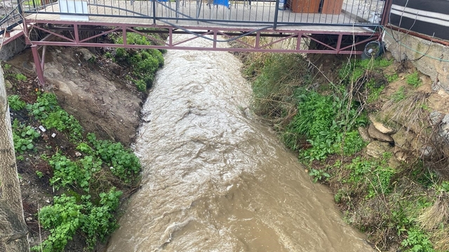 Bozdoğan'da yağışlar derelerin debisini artırdı