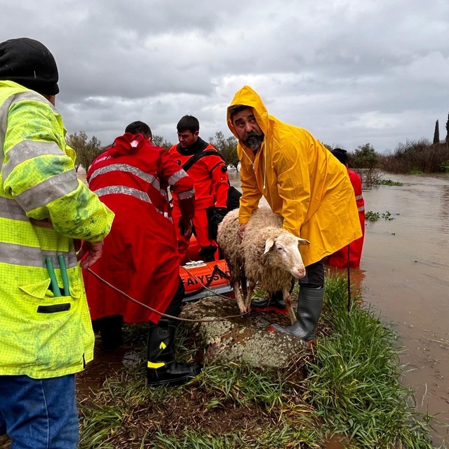 İzmir'de ekiplerin yağış seferberliği sürüyor
Bergama Kaşıkçı Mahallesi'nde...