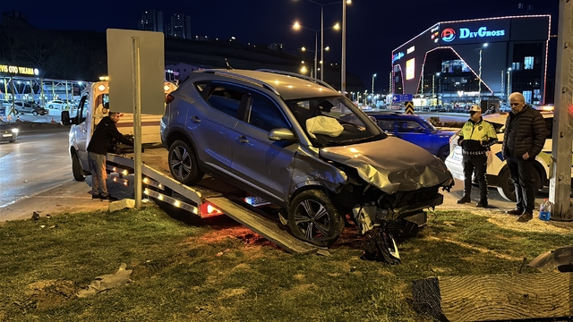 Samsun'da trafik kazasında 2 kişi yaralandı