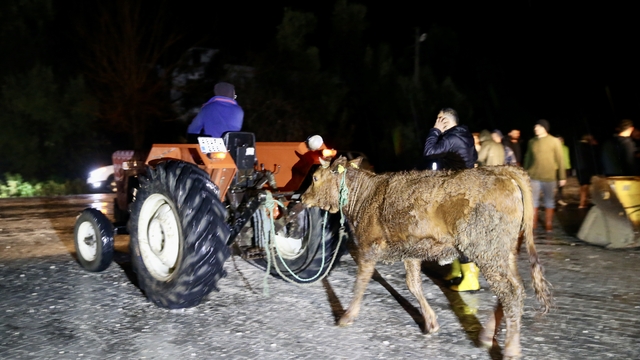 Muğla'nın Seydikemer ilçesindeki su baskını nedeniyle bazı evler tahliye edildi