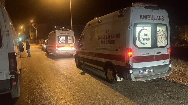 Çorum'da karbonmonoksit gazından etkilenen karı koca hastaneye kaldırıldı