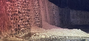 Kırklareli'nde toprak kayması nedeniyle kapanan yol yeniden ulaşıma açıldı