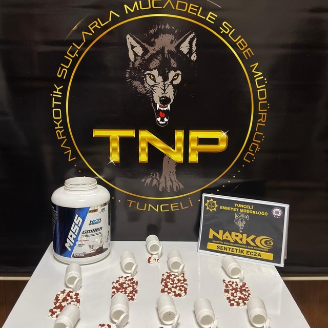 Tunceli'de uyuşturucu operasyonu: 430 adet sentetik ecza ele geçirildi
