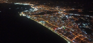 Samsun'dan objektife yansıyanlar: Gökyüzü büyüledi, şehir ışıkları geceyi a...