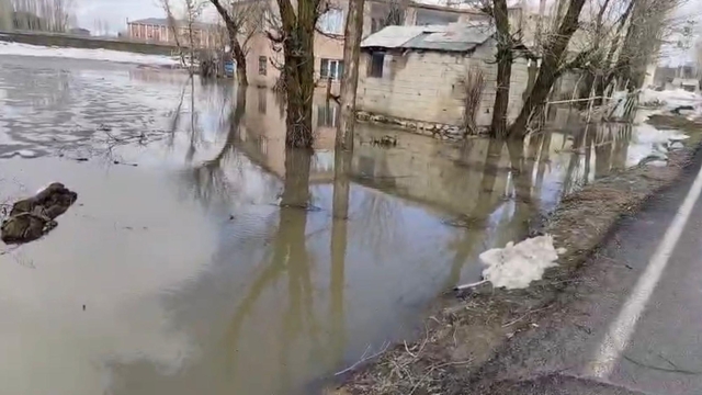 Muş'ta sağanak nedeniyle ev ve ahırları su bastı