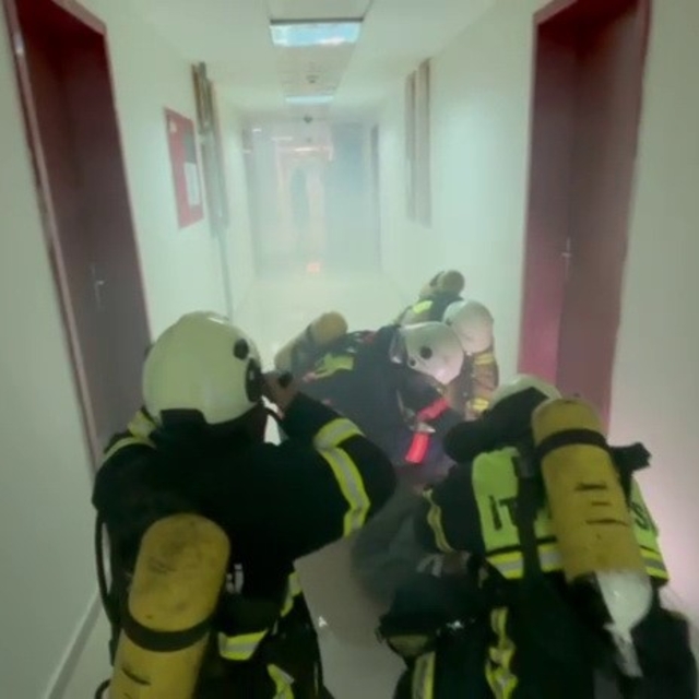 KYK yurtlarında yangın tatbikatı gerçeği aratmadı