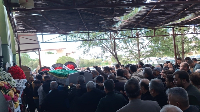 Didim meclis üyesi Erol'un evladı son yolculuğuna uğurlandı